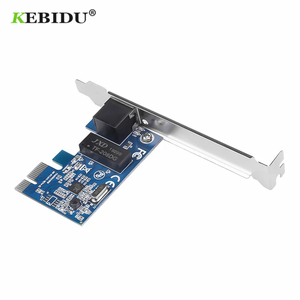 KEBIDU 1000 Мбит/с Gigabit Ethernet PCI Express PCI-E сетевая карта 10/100/1000 м RJ-45 RJ45 LAN адаптер конвертер сетевой контроллер