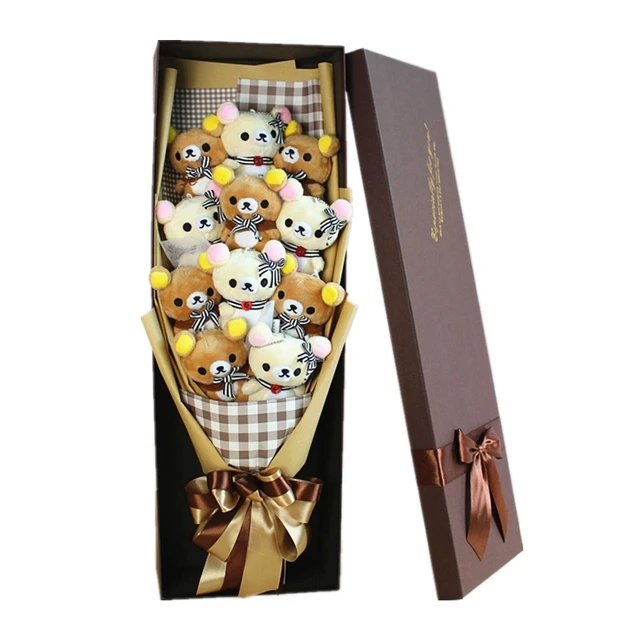 Hot Sale Cute Teddy Bear Stuffed Animal Plush Toy Cartoon Bouquet Gift Box Creative Birthday Valentine's Day Christmas Gift 2