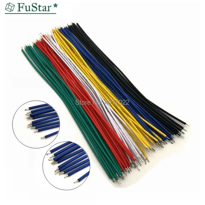 Оловянная макетная плата 100 шт./лот припой PCB кабель 24AWG 8 см соединительный провод