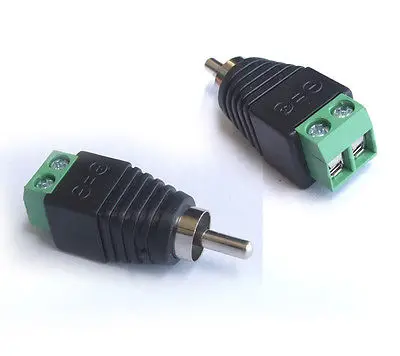 

DHL/EMS 500PCS male RCA plug Terminals for Video Monitor via twisted pair Connector-A8