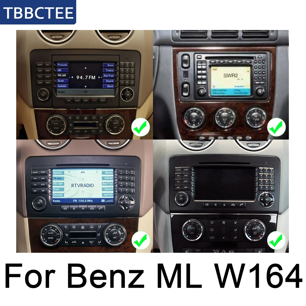 Для Mercedes Benz ML Class W164 2005~ 2012 NTG автомобильный dvd-плеер gps навигация автомобильное мультимедиа андроид экран системы радио стерео