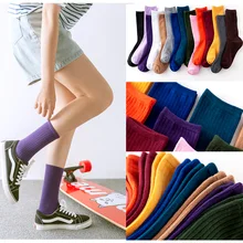 Женские свободные носки Harajuku японский хлопок носки уличная одежда Высокое качество модные рождественские подарки для женщин 3 пара/лот 15