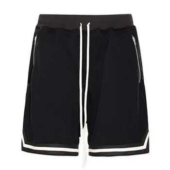

2019 new fashion patchwork Basketball Shorts Drawstring Waist quick-drying workout mesh shorts mens sweatpants loose shorts