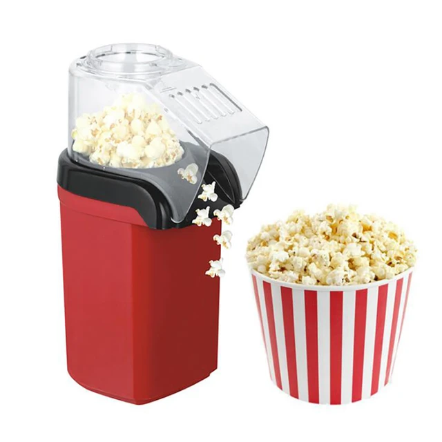 1200W Mini Home Popcorn Machine Plug-In Hot-Air Oil-Free Popcorn Machine  Popcorn Makers for Home Kitchen Party Travel US EU Plug - AliExpress