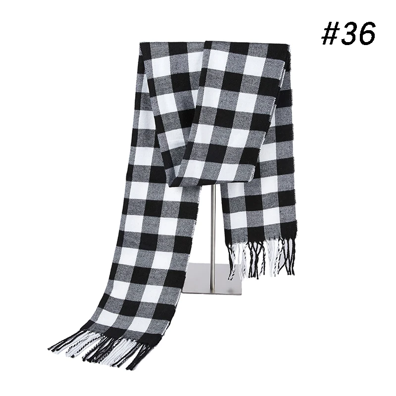 Winter Scarf Men's Warm Foulard Solid Scarves Fashion Casual Scarf Warm Cashmere Men Scarf