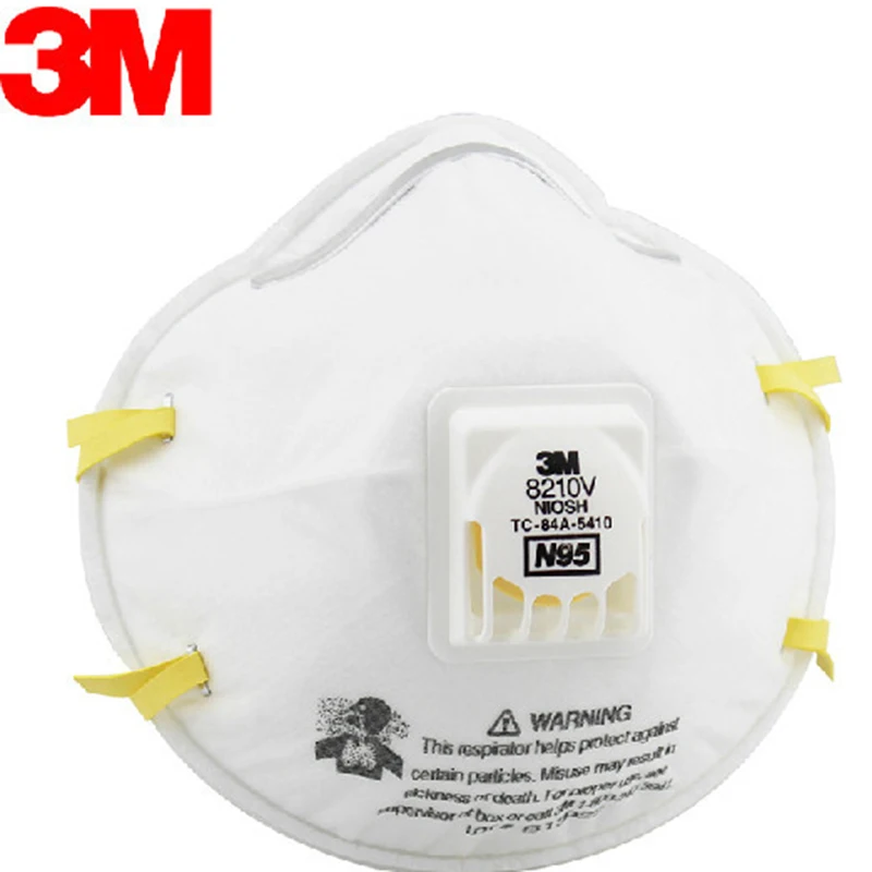 

3M 8210V Respirator Mask Coolflow Valve Particles Filter Mask PM2.5 Dust Mask N95 Respiratory Protection LT049 Safety Working