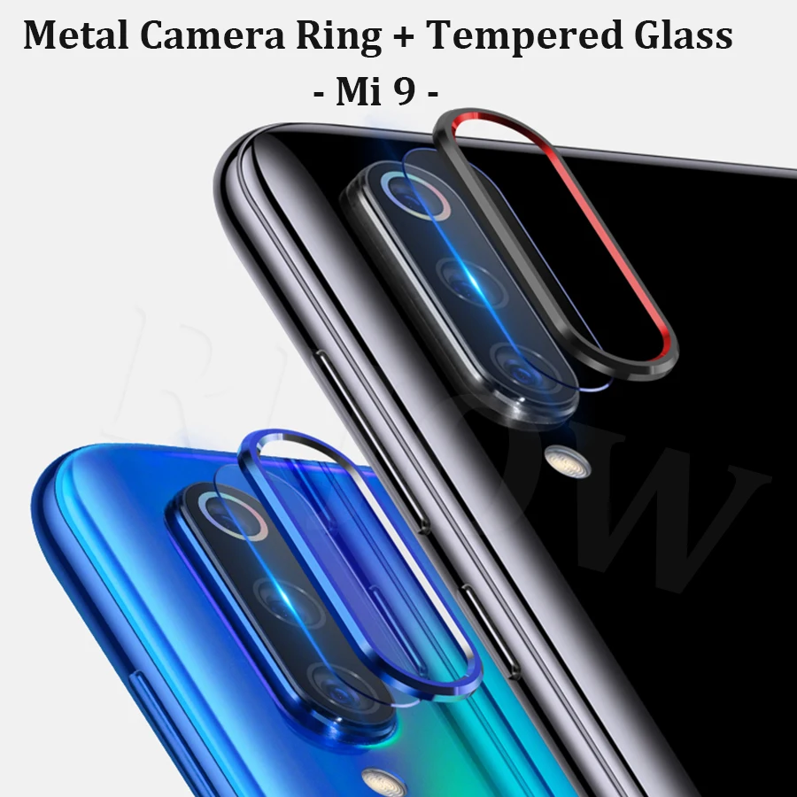 Металлическое кольцо для объектива камеры Xiaomi Redmi Note 9 9s закаленное стекло POCO X2 7