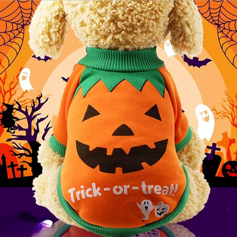 Halloween Clothes Dogs Pet Shirts Clothing Puppy Costume Dog