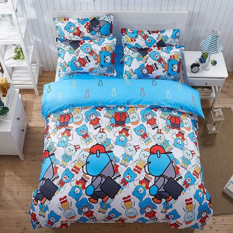 

New 2019 Polyester Bedlinen Nordic bedclothes bedcover Spring/Summer Season Banana Leaf Duvet Cover Pillowcase King Bedding set