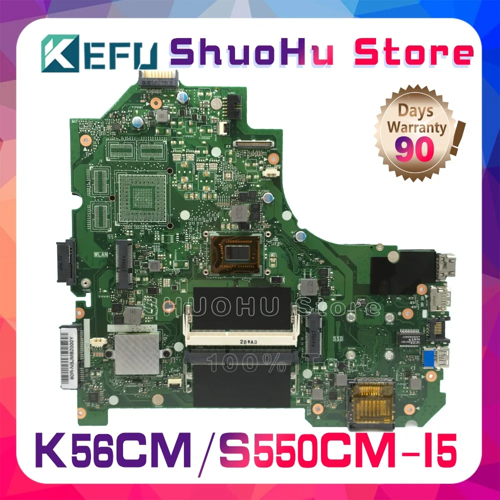 Материнская плата KEFU для ноутбука ASUS S550CB K56CM S56C A56CM A56C S550CM K56CB K56CA I5 REV 2 0