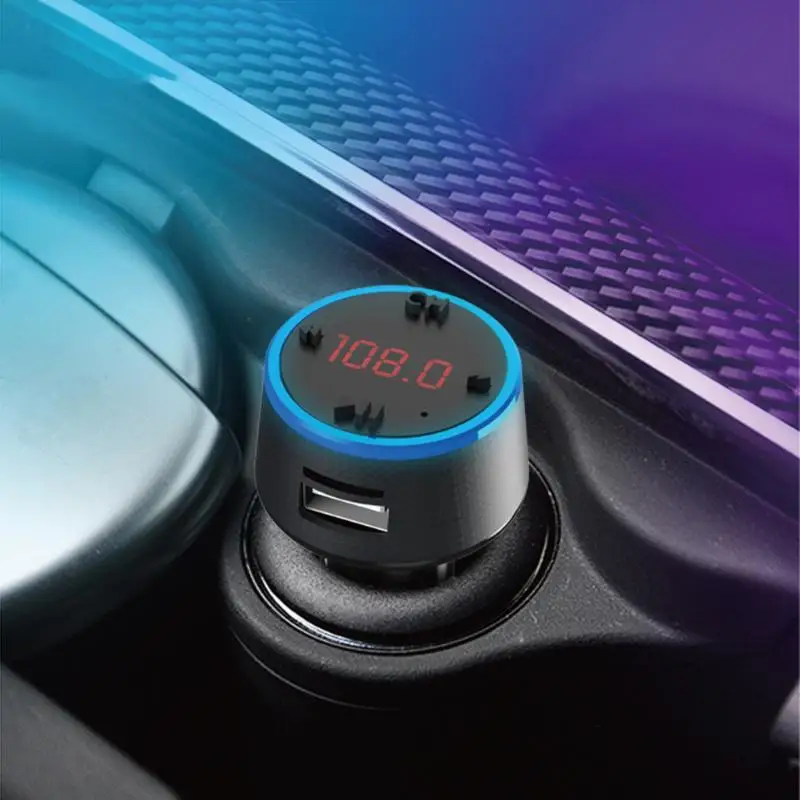 Автомобильный Bluetooth fm-передатчик AD-961 Hands Free MP3-плеер QC3.0 USB зарядное устройство автомобильные аксессуары Встроенный микрофон Поддержка A2DP