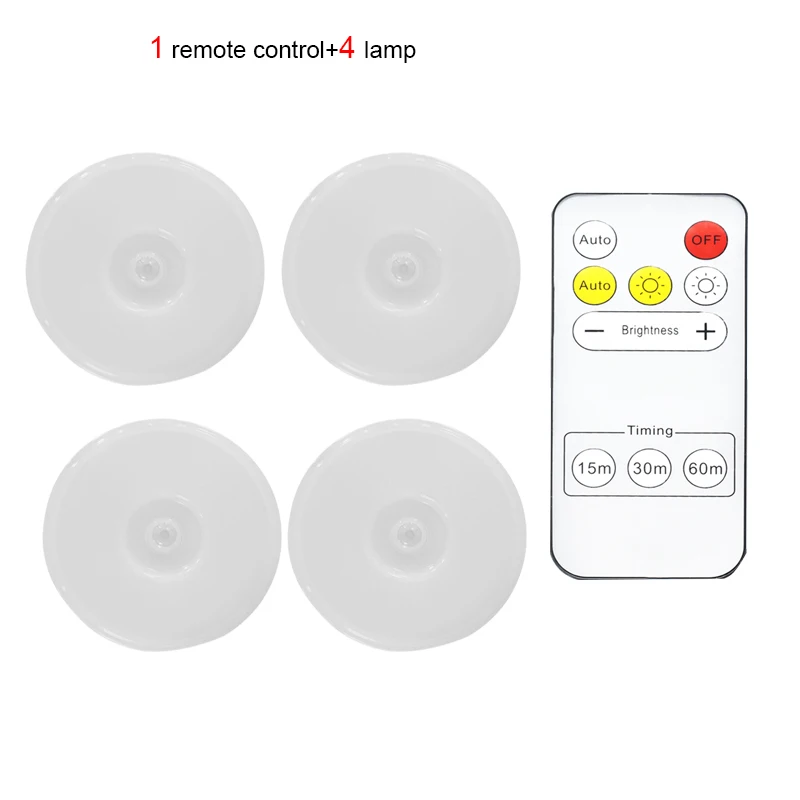 Wireless Remote Control Under Cabinet Kitchen Light USB Rechargeable Magnetic Pir Motion Sensor Night Lamp for Bedroom Wardrobe candle night Night Lights