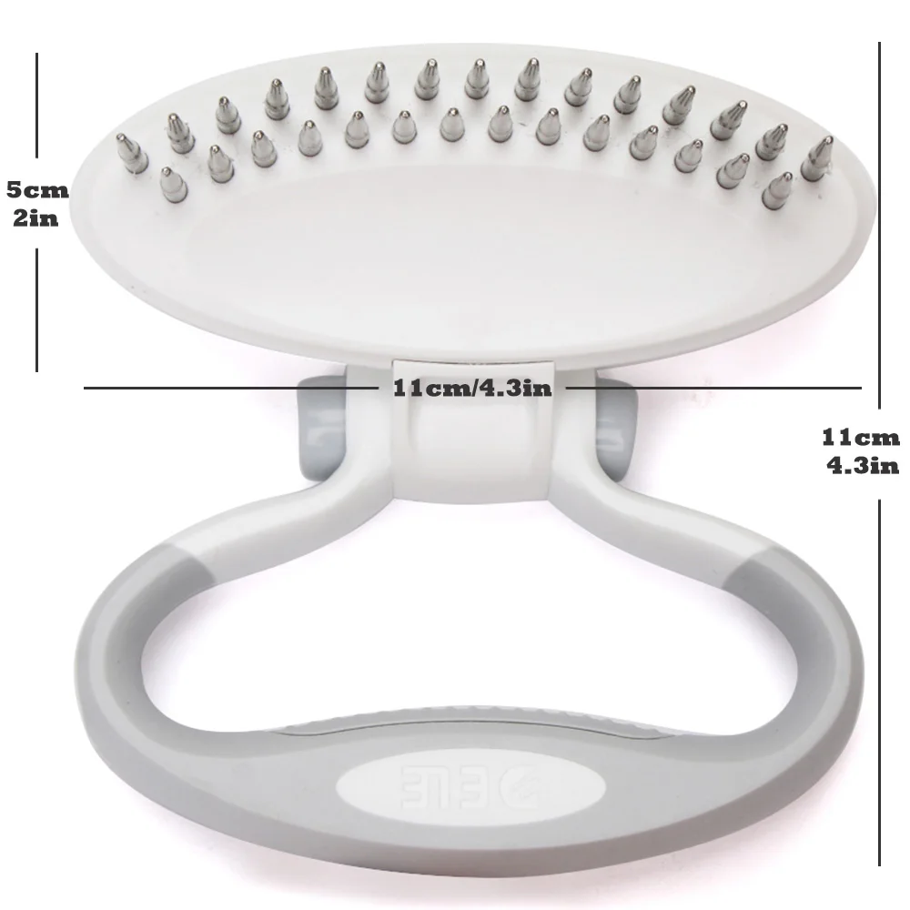 White Large Dog Comb Расческа для больших собак, гребень для больших собак, расчески для больших собак, регулируемый гребень, инструменты для ухода за собаками, щетка для домашних животных, продукт для Q009-S - Цвет: White Large Dog Comb