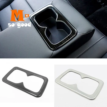 

for Nissan Sentra 2020 Car Back Rear Water Cup Frame Decoration Cover Trim Sticker Car Styling Accessories Stainless Steel 1pcs
