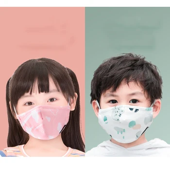 

10Pcs Dust Mask for Kids Children Washable Meltblown Cotton Mouth 99.% Filtration Suitable for 6-12 Years Old