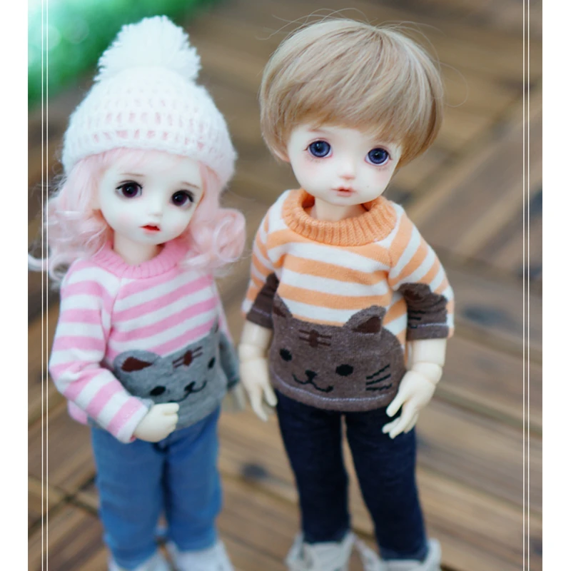 Свитера для кукл bjd Длинные пуловеры толстовки с капюшоном 1/6 аксессуары кукол YOSD