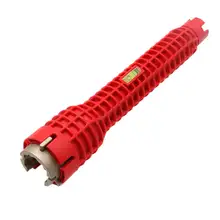 Многофункциональный монтажный ключ для крана и раковины, противоскользящая ручка, инструмент для сантехники, красный/желтый кран, гаечные ключи для раковины