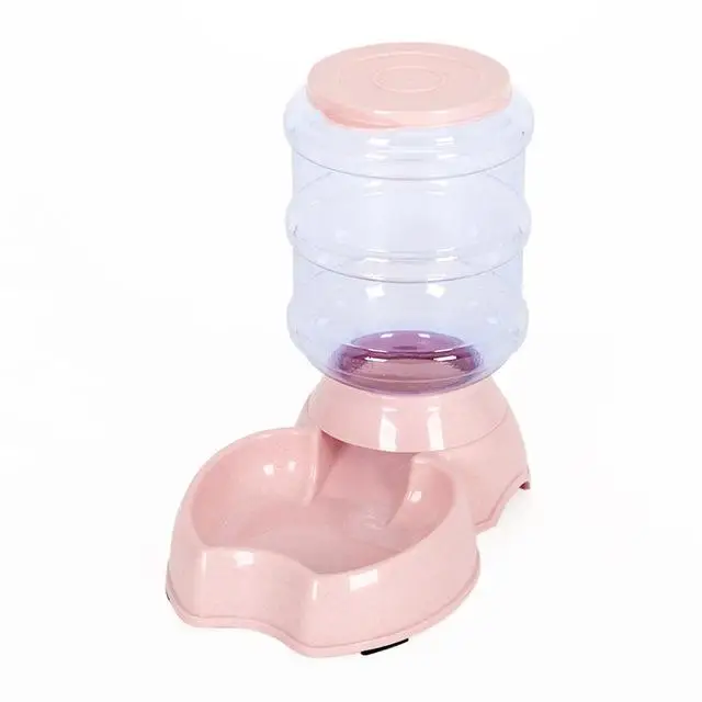 Food Pink Миска для кошки бутылочка для подачи воды в Поильник для собак чаша котенка для фонтанчика питьевой воды блюдо для еды любимчика шара Товары - Цвет: Food Pink