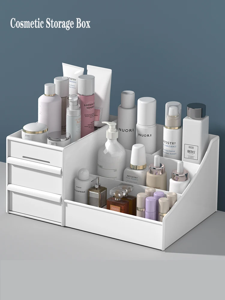 Настольный комод пластиковая косметическая коробка для хранения канцелярские