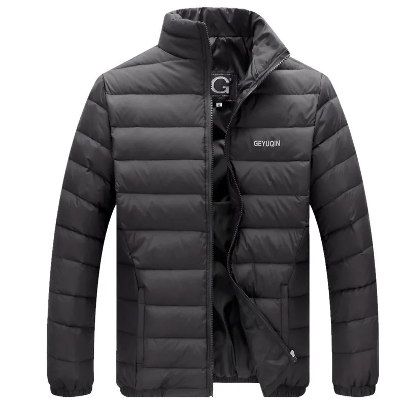 White Duck Down Jacket Men Winter Casual Stand Collar Ultralight Warm Coats Male Streetwear Waterproof Jacket Down Parkas