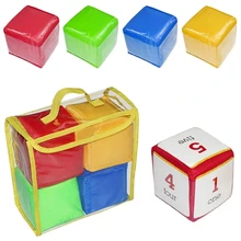 Cube carré de poche en PVC pour bricolage, blocs d'empilage en mousse pour Photo, Interaction Parent enfant, aide pédagogique pour enfants, nouvelle collection