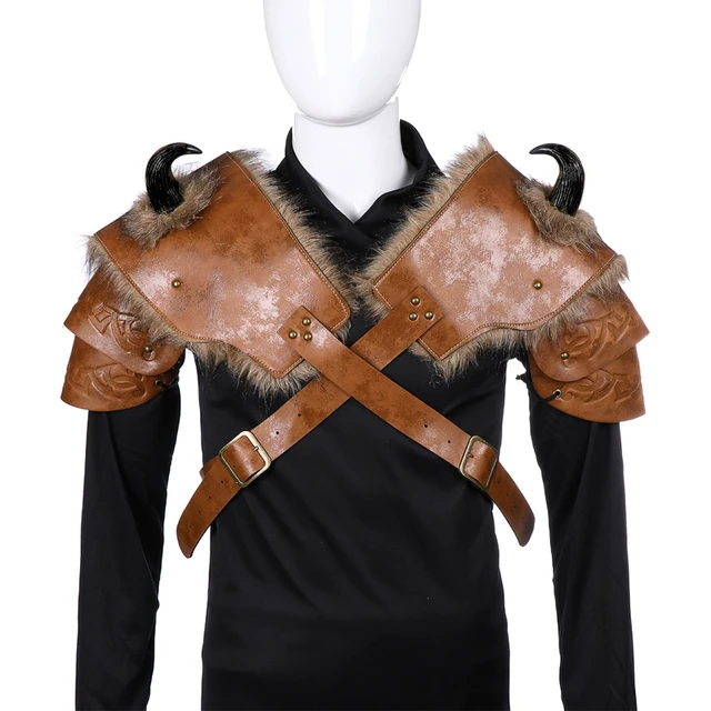 Casco vikingo brazos y armadura armadura corporal vikingos cuero