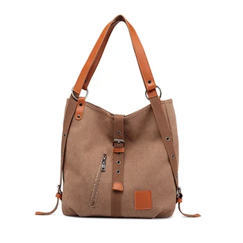 

Vintage 2 Way Canvas Totes Bag Large Canvas Duffel Bag Travel Tote Weekend Bags for Women Best Sale-WT