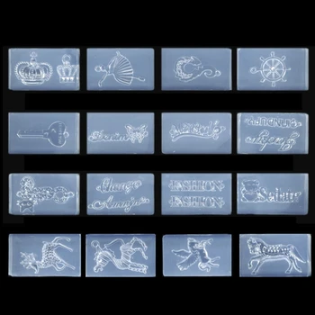 

16Pcs Handmade Earrings Pendant Mold Kit Flower Leaves Horse Key Tree Pendant UV Resin Silicone Mold Jewelry Making Tool