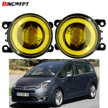 

2pcs/pair Angel Eye with LED Fog Lights For Citroen C4 Grand Picasso UA MPV 2006-2012 For C4 Picasso UD MPV 2007-2015