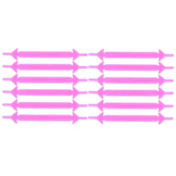 

12Pcs/Set Creative Women Shoes Shoelaces Unisex Men Laces Athletic Running No Tie Shoelaces Elastic Silicone Sneakers 9 Colors