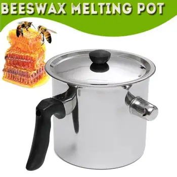 

Durable Bee Wax Melting Pot Stainless Steel Pouring Pot Beekeeoing Tool Silver Beekeeping Melting Equipment Set Melting Tank