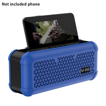 

Multifunctional TWS Interconnection HiFi Stereo AUX Input Outdoor Portable Sound Bass Bluetooth Speaker FM Radio TF Card V5.0