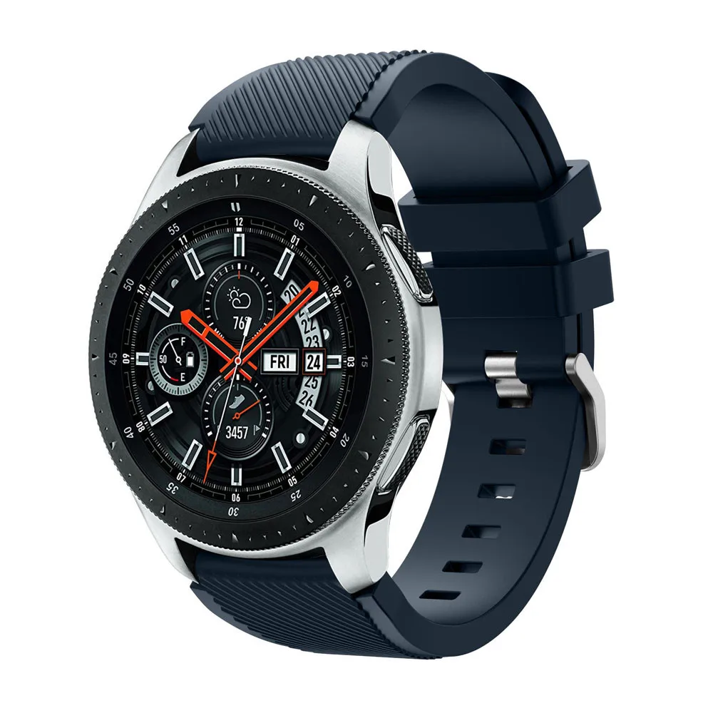 Силиконовый ремешок для часов для samsung galaxy Watch 46 мм спортивный сменный Браслет ремешок для часов 22 мм для gear S3 Frontier/Classic