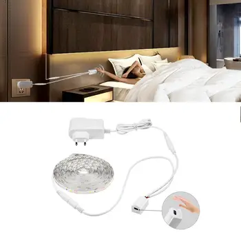 

Bedside Lamp Smart Hand Wave Night Lights 1/2/3/4/5M LED Strip Kitchen Cabinet Wardrobe Home Light Hand Sweep Switch