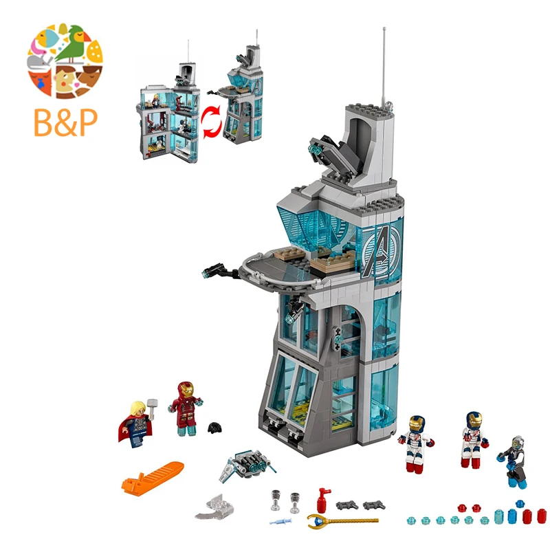 

Decool 7114 511pcs Marvel Super Heroes Iron Man Tony Stark building brick sets Iron man Experimental Tower Children Gift