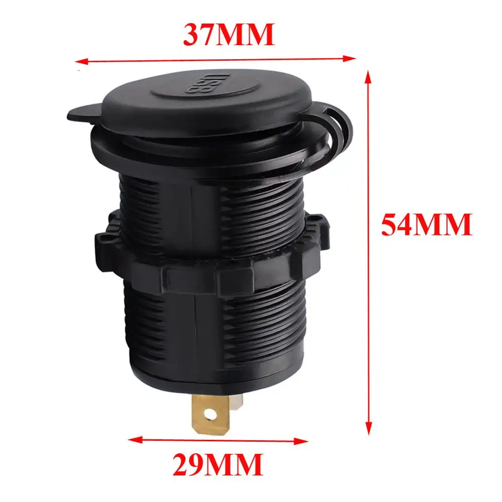 12 V 24 автомобиль Зарядное устройство Dual 1A/2.1A USB Порты и разъёмы автомобиля Батарея