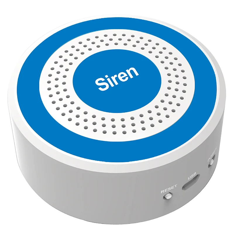 

433MHz Wireless DIY Standalone Alarm Siren for PG103 PG168 Home Security System EU Plug