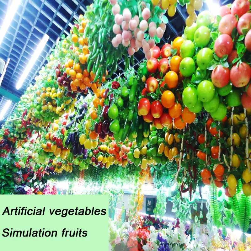 Artificial Simulation Food Vegetables Fake Chili Pepper Fruits Grapes Photography Props Home Decoration Christmas Wall Decor food model food photography props kitchen food toys vegetable ornaments