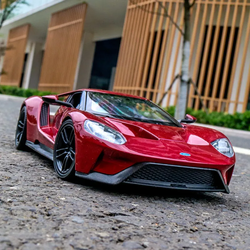 Модель автомобиля Welly 1:24 2017 Ford GT из сплава литой игрушечный автомобиль коллекция