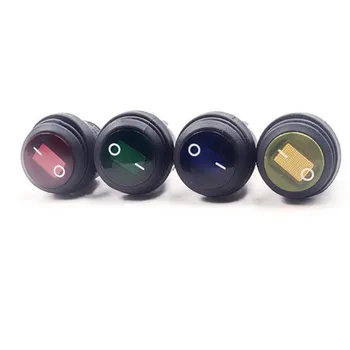 

Waterproof light switch 1PCS KCD1 Round square Waterproof light switch On-Off 3Pin power switch Lamp Round LED