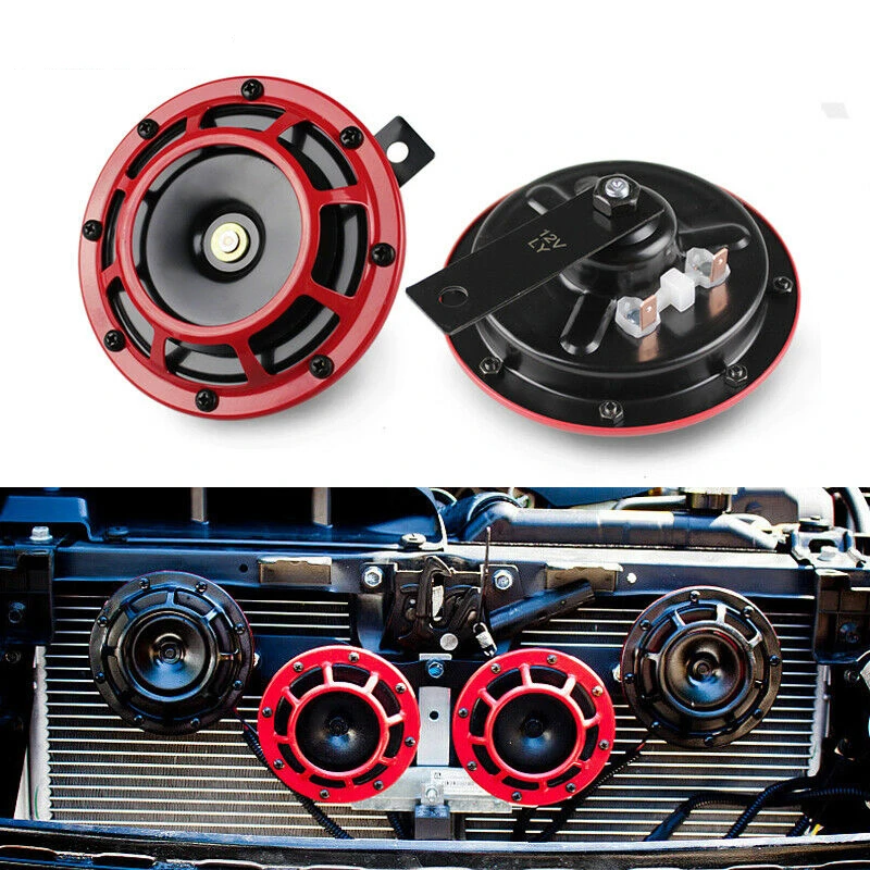 2pc Compact Electric Loud Blast 12V Grille Mount For Super Tone Hella Horn SL