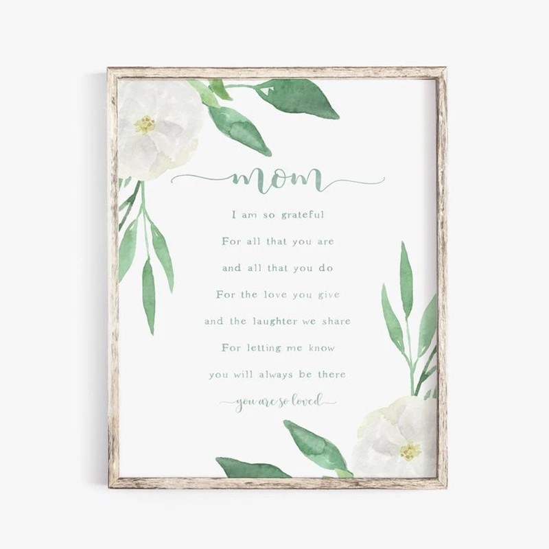 Mom Quote Wall art Print