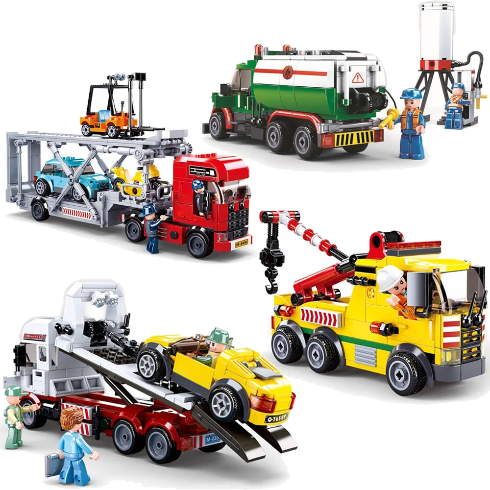 Sluban Urban Construction Truck Building Block Toys - Temu Greece