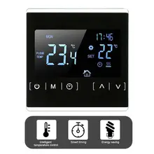 AC85-240V LCD Touch Screen Temperature Controller Back Light Smart Electric Floor Heating Thermostat for Home Bedroom