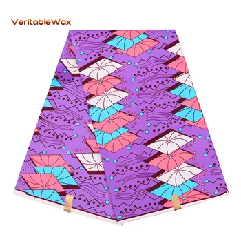 

100% Polyester Wax Prints Fabric Ankara African Wax Print Fabric Wax High Quality 6 Yards African Fabric For Party Dress FP6140
