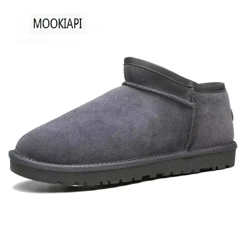 Australia's latest short-barreled men's shoes in, real sheepskin, natural wool, the highest quality men's snow boots, free