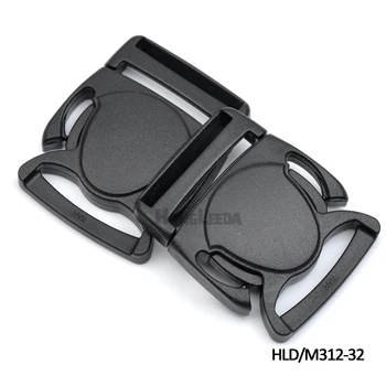 

Free shipping 25pcs HLD/M312-32mm 1.25inch black plastic buckles Splice buckles for bags, backpack,luggage,sports bag