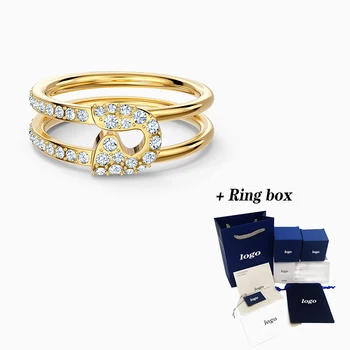 

2020 Fashion Accessories SWA New Classic Elegant So Cool Pin Ring Ladies Elegant Romantic Gift For Girlfriend Engagement