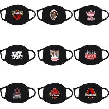 

1pcs Stranger Things Adult Cotton Face Mask Sans face Mouth reutilizable washable Anti-dust Dustproof Cover Anti Pollution Mask