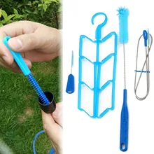 

4-in-1 Pack Brushes Water Hydration Water Bladder Cleaning Kit Water Bladder Bag Cleaning Tube Brushes Camping Tools